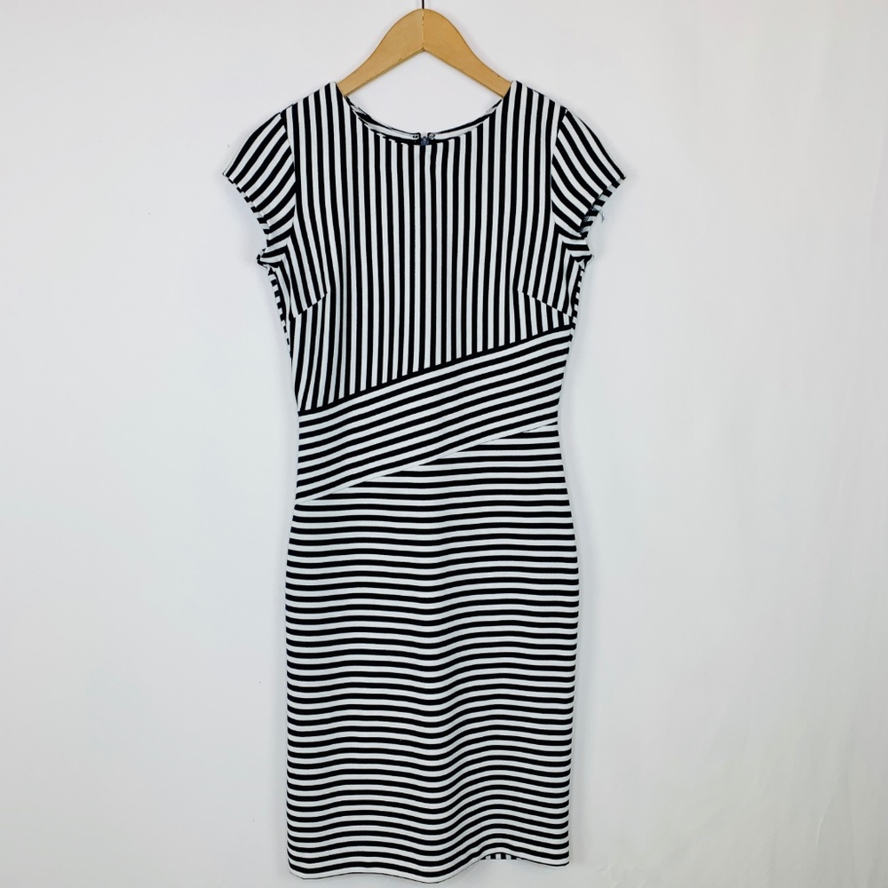 BR Cap Sleeve Stripe Dress - Picture 5 of 8